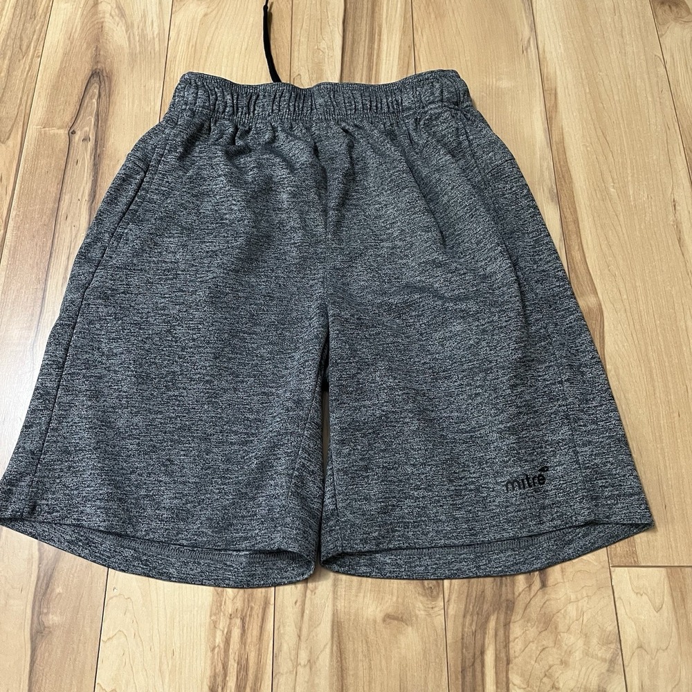 Mitre Shorts Men's Small Proflow Moisture Management Gray Slash Pockets